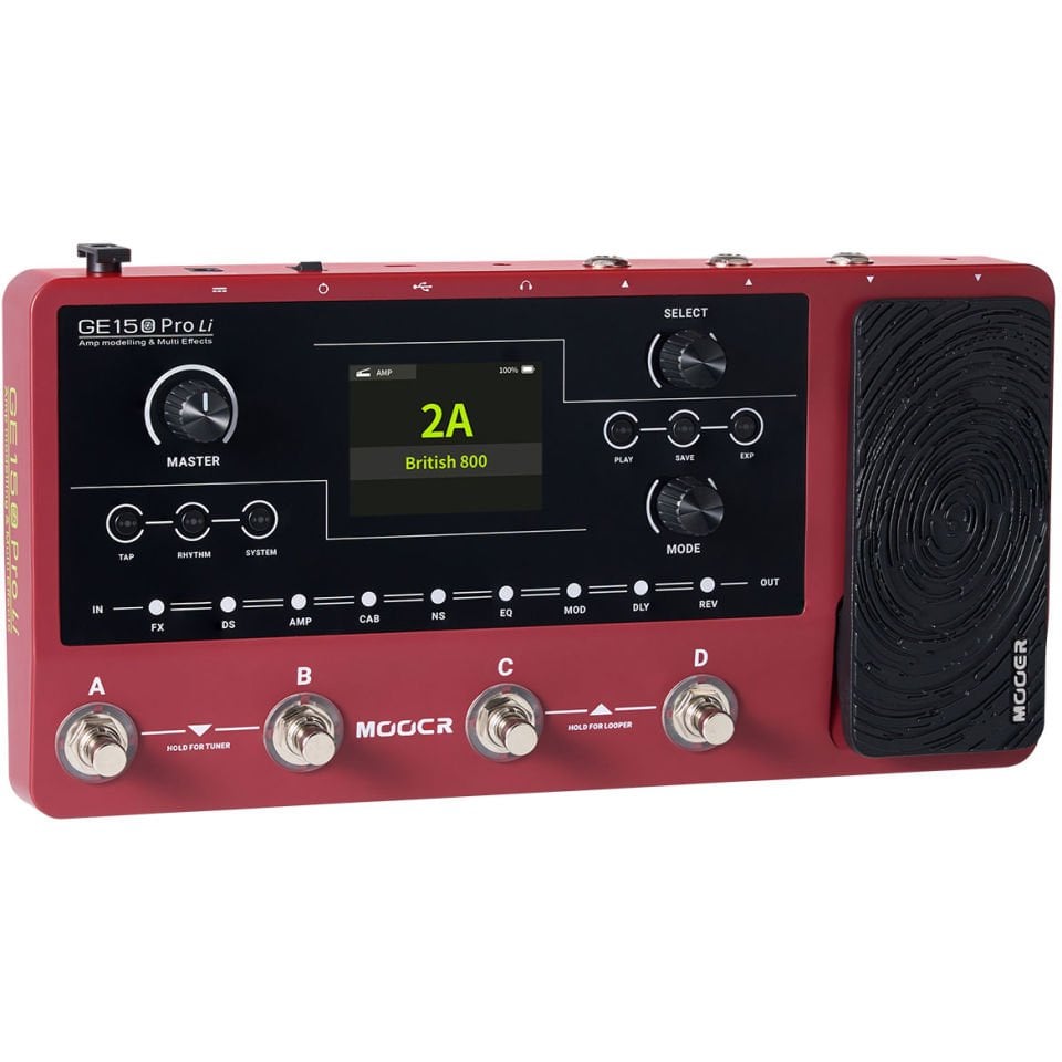 Mooer GE150 Pro (LI) Şarjlı Multi Effect Prosesör