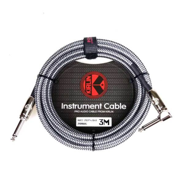 Kirlin 3mt. 1/4'' Mono (Pipo) Enstrüman Kablosu (Gri)