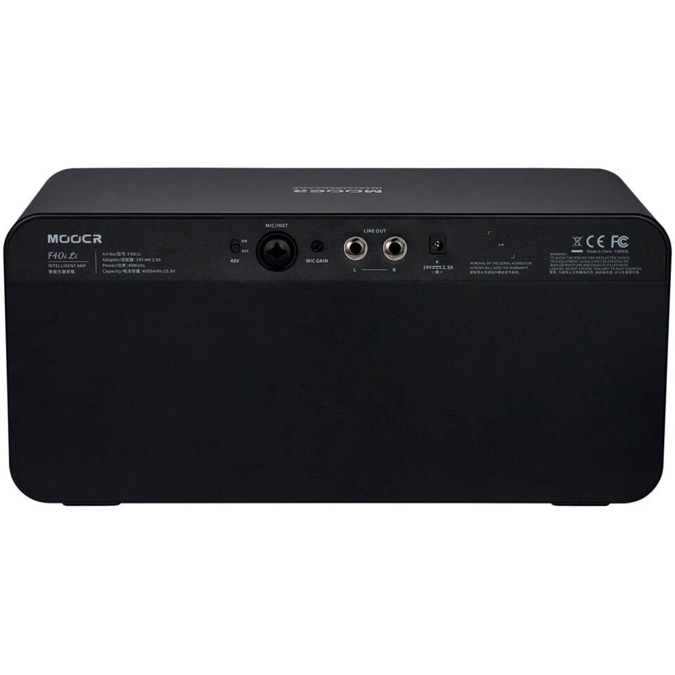 Mooer F40iLI/BSR Şarjlı 40W Stereo Akıllı Gitar Amfisi