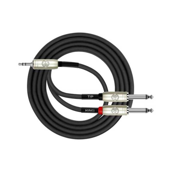 Kirlin 3mt. Y Kablo (3,5mm TRS Plus - 2x1/4'' Mono)