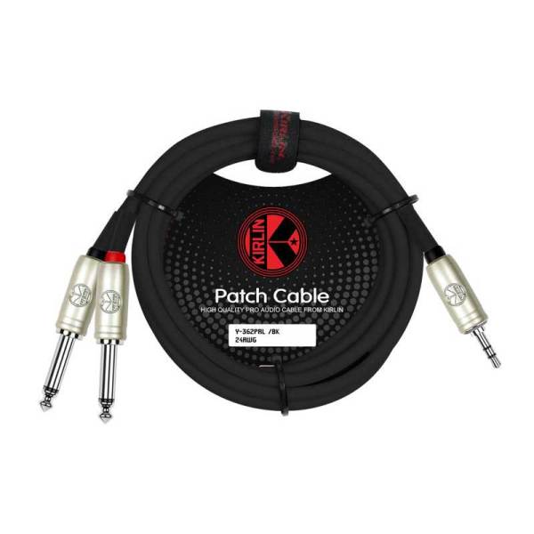 Kirlin 3mt. Y Kablo (3,5mm TRS Plus - 2x1/4'' Mono)