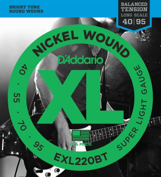 Daddario EXL220BT Bas Tel Set BAL XL 4095 Long