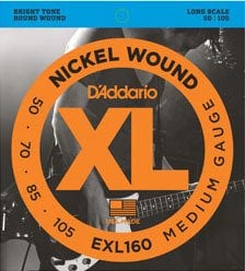 Daddario EXL160 Bas Tel Set RegularLong (.050)