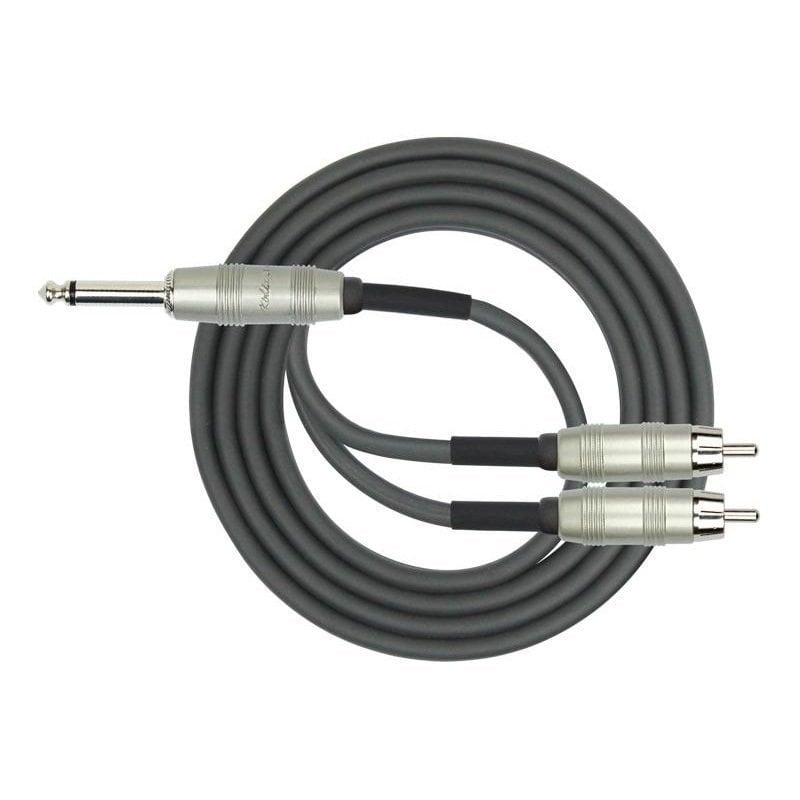 Kirlin LGY3252MBK 1/4 Mono - 2 x RCA Uç 2mt Kablo