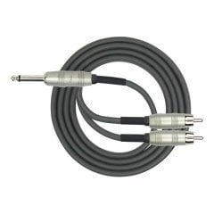 Kirlin LGY3252MBK 1/4 Mono - 2 x RCA Uç 2mt Kablo
