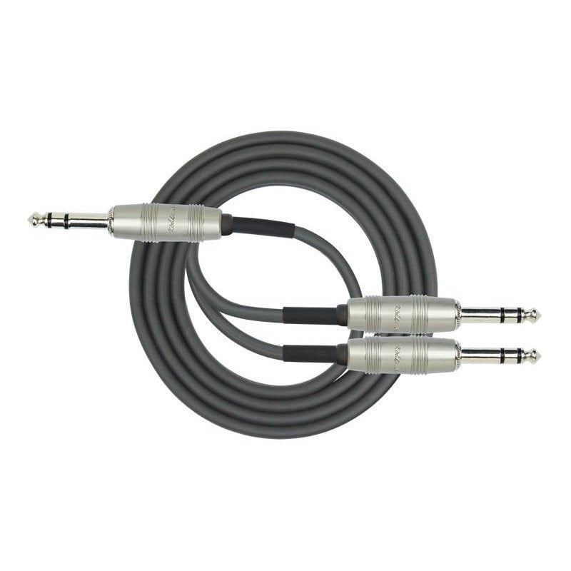 Kirlin LGY3402MBK 1/4 TRS - 2 x 1/4 TRS Jak Kablo 2 mt