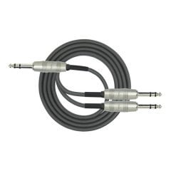Kirlin LGY3402MBK 1/4 TRS - 2 x 1/4 TRS Jak Kablo 2 mt