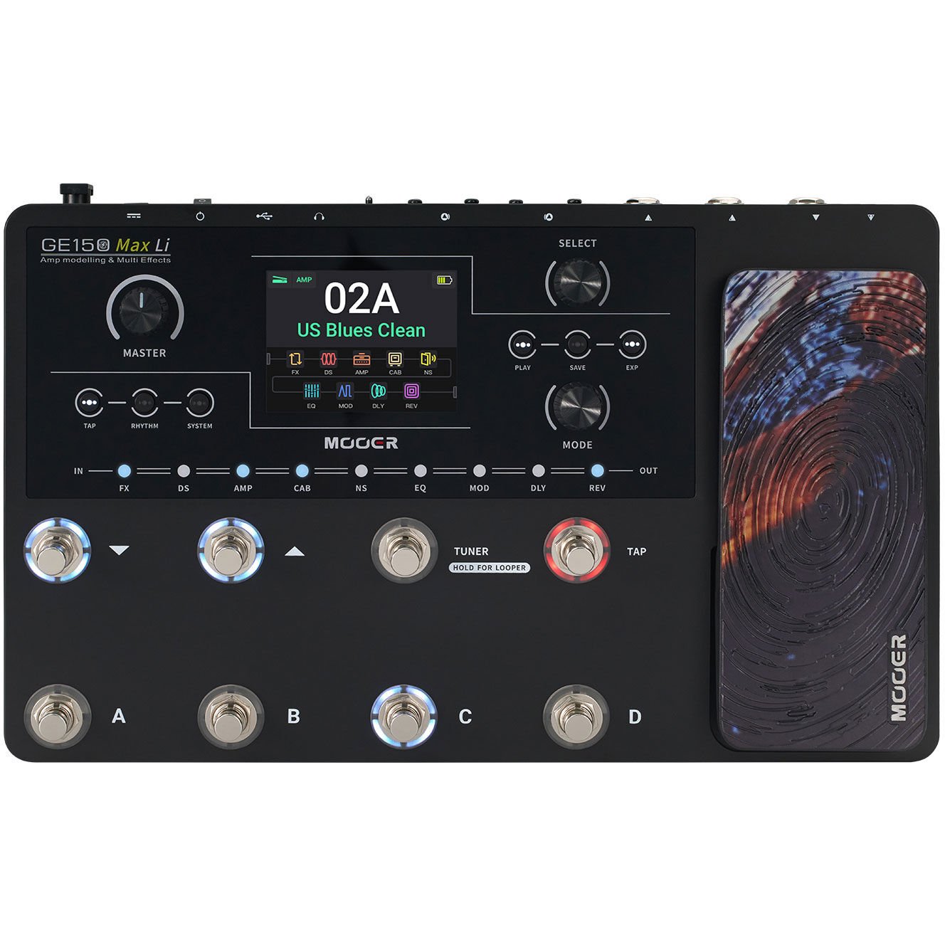 Mooer GE150MAXLi Çoklu Efekt Pedalı (Gitar Efekt Prosesörü)