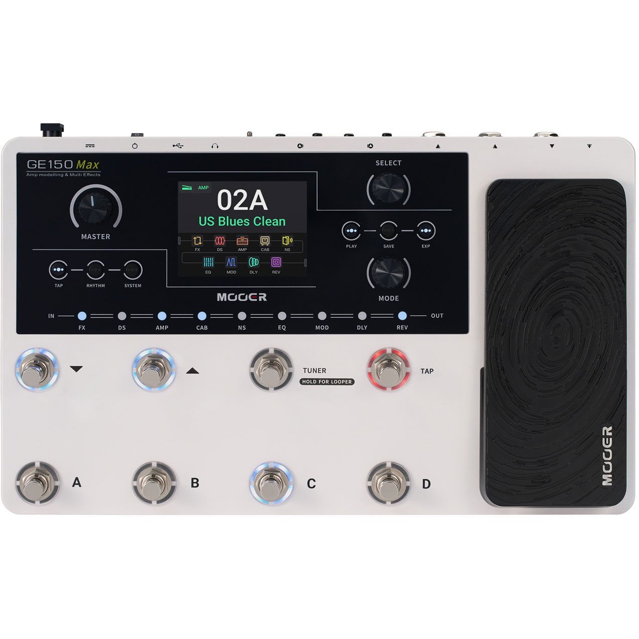 Mooer GE150MAX Çoklu Efekt Pedalı (Gitar Efekt Prosesörü)