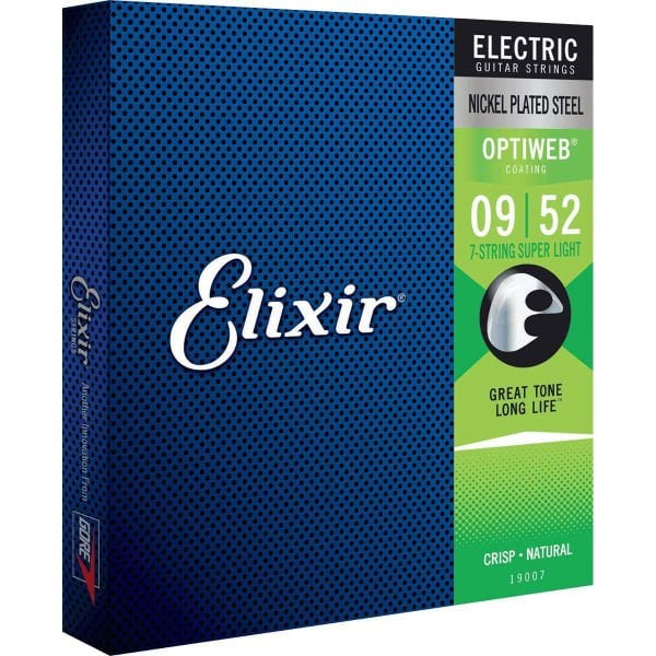 Elixir 009-052 Optiweb Elektro Gitar 7 Telli Set (19007)