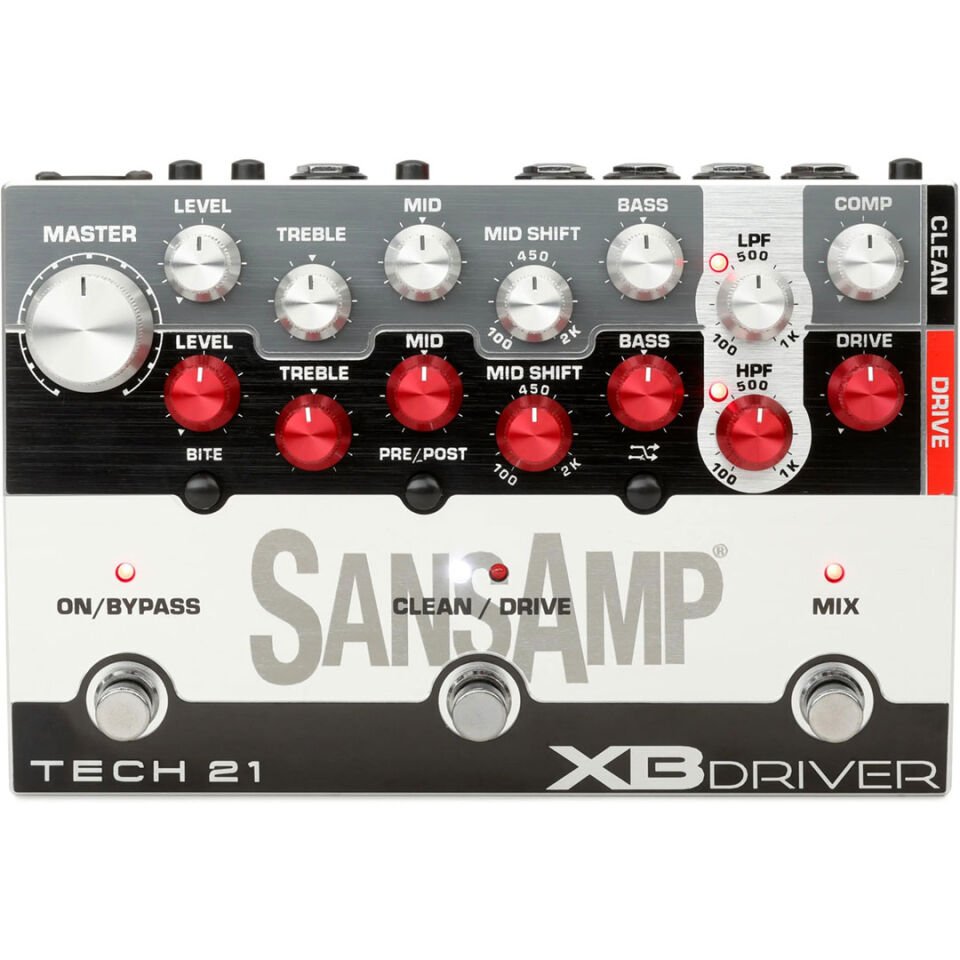 真空管Bass Preamp Tech 21 XBDR SansAmp XB Driver Bas Gitar Preamp