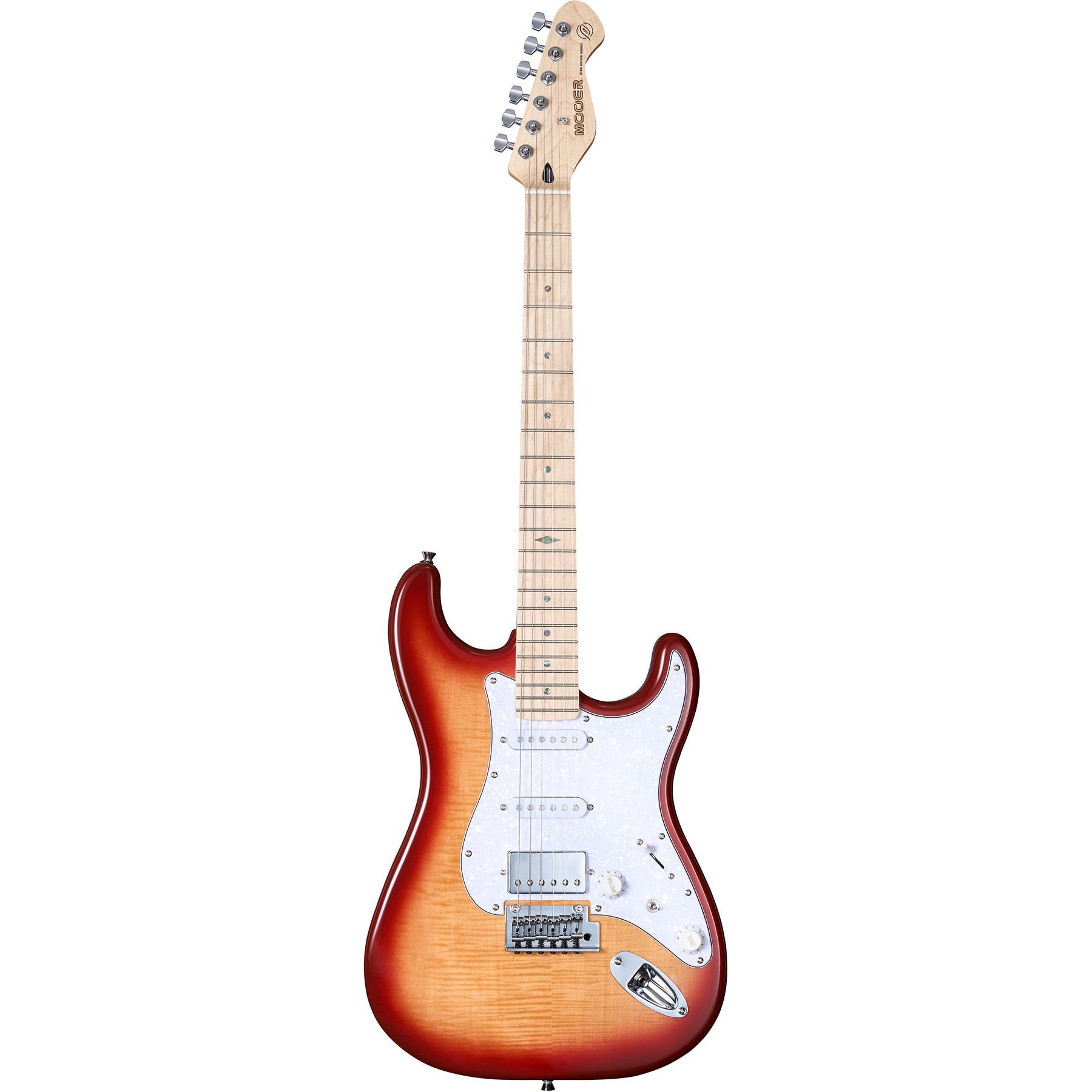 Mooer MSC30ProSRD Elektro Gitar (Sunset Red)