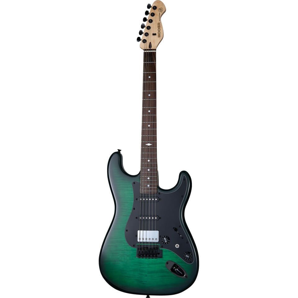 Mooer MSC31ProGRBR Elektro Gitar (Green Burst)