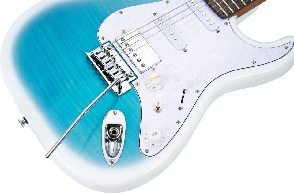 Mooer MSC41ProDBL Elektro Gitar (Dreamy Blue)