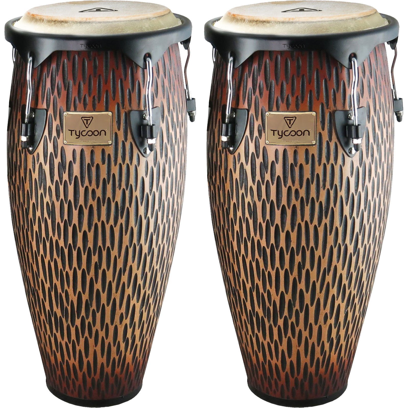 Tycoon 10''+11'' Supremo Chiseled Orange Conga Seti (SUPR2BCOS)