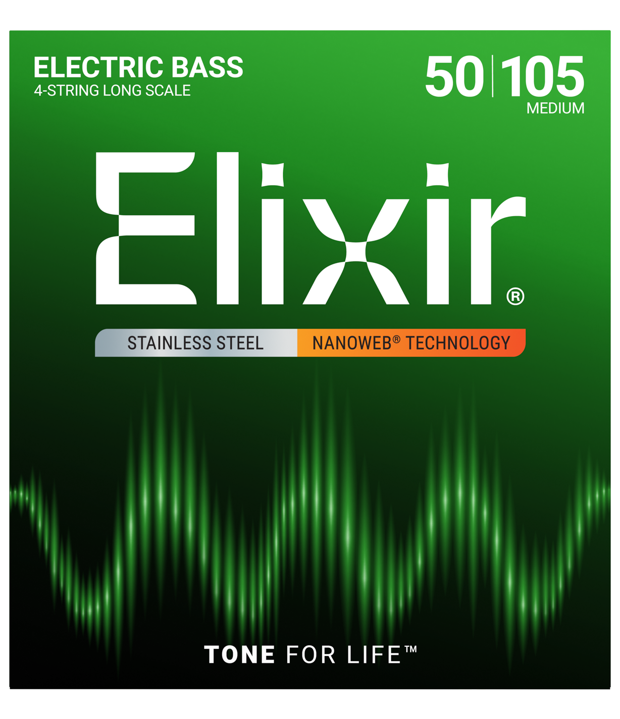 Elixir 50-105 Nanoweb Çelik Sarım Bas 4 Telli (14702)