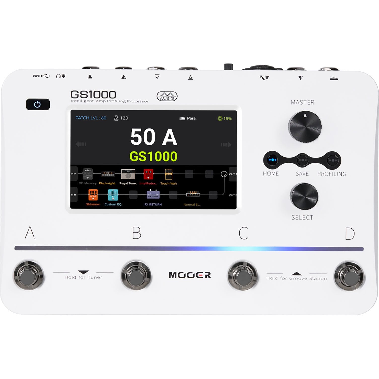 MOOER GS1000 Li 本体 ギターエフェクター Mooer GS1000 Akıllı Gitar Efekt Prosesörü