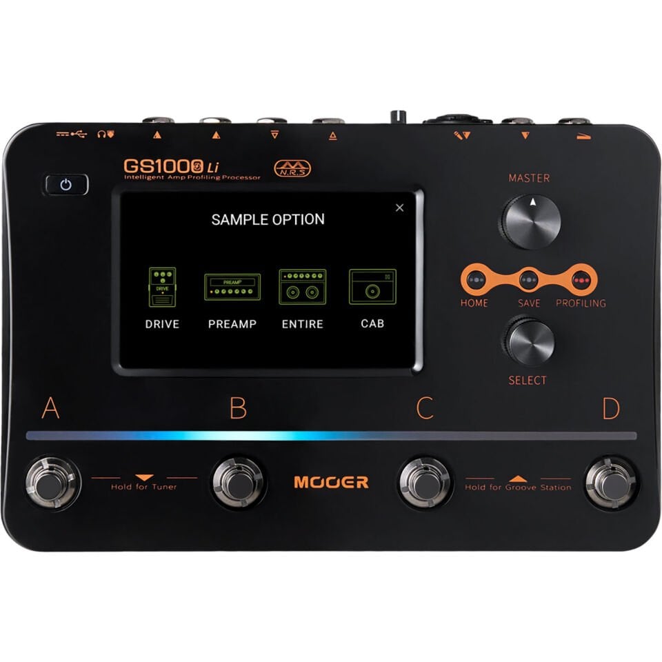 Mooer GS1000LI Şarjlı Akıllı Gitar Efekt Prosesörü