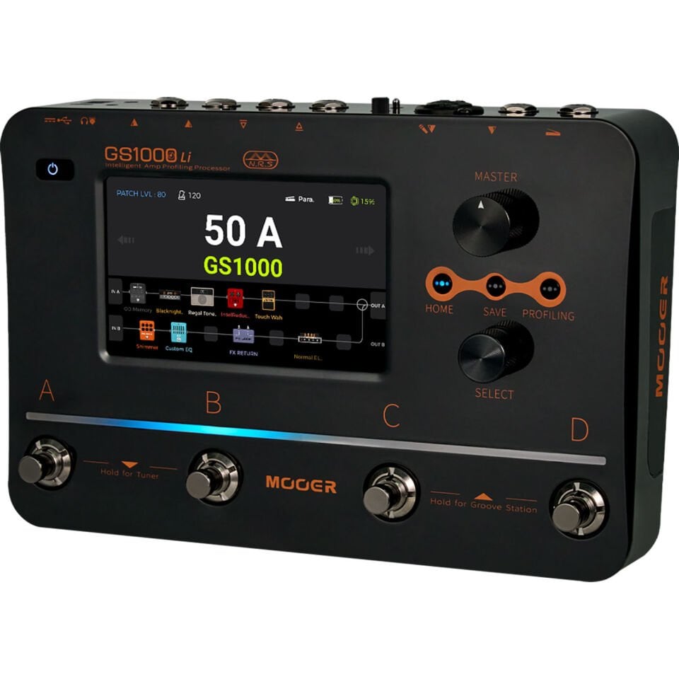 Mooer GS1000LI Şarjlı Akıllı Gitar Efekt Prosesörü