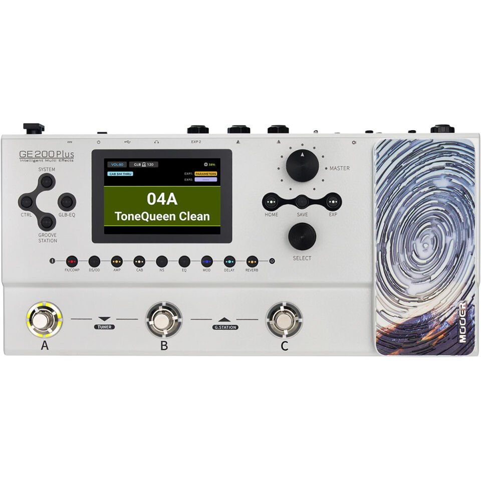 ギター MOORE GE200 Mooer GE200PLUS Gitar Efekt Prosesörü