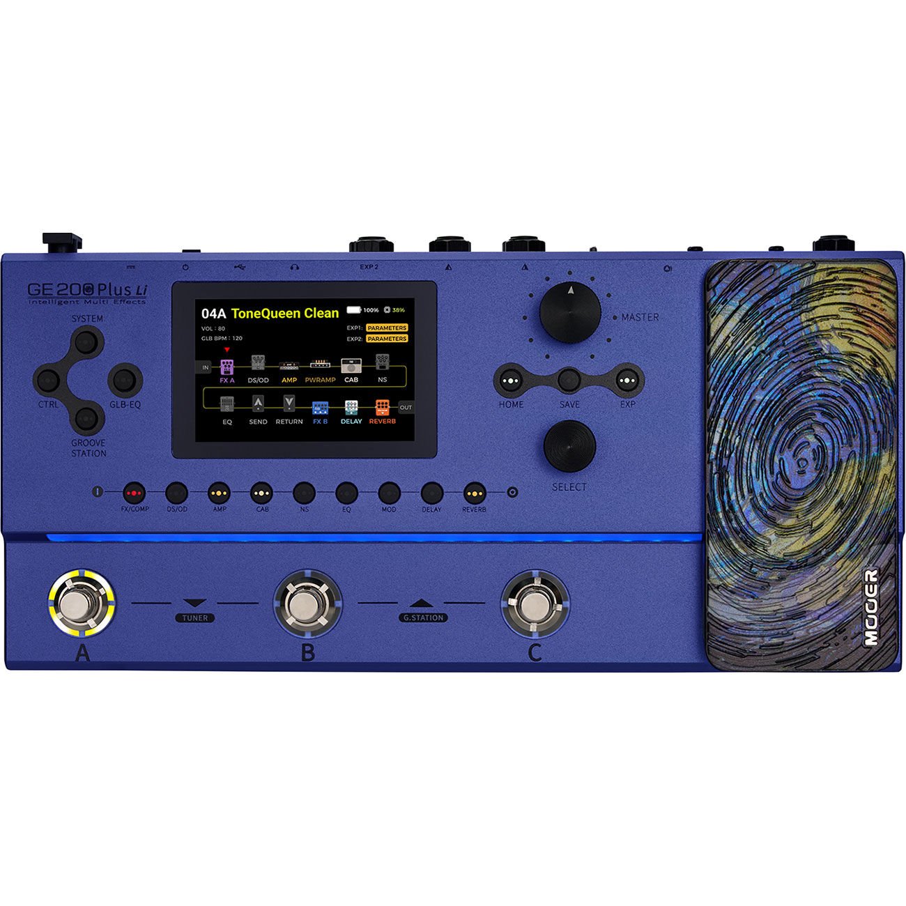 Mooer GE200PLUSLI Şarjlı Gitar Efekt Prosesörü