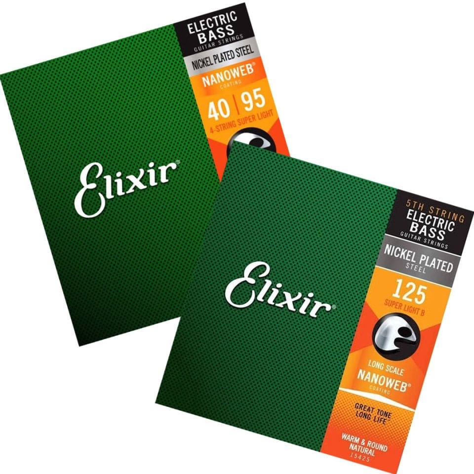 Elixir 40-125 Nanoweb 5 Telli Bas Gitar Tel Seti (140025)