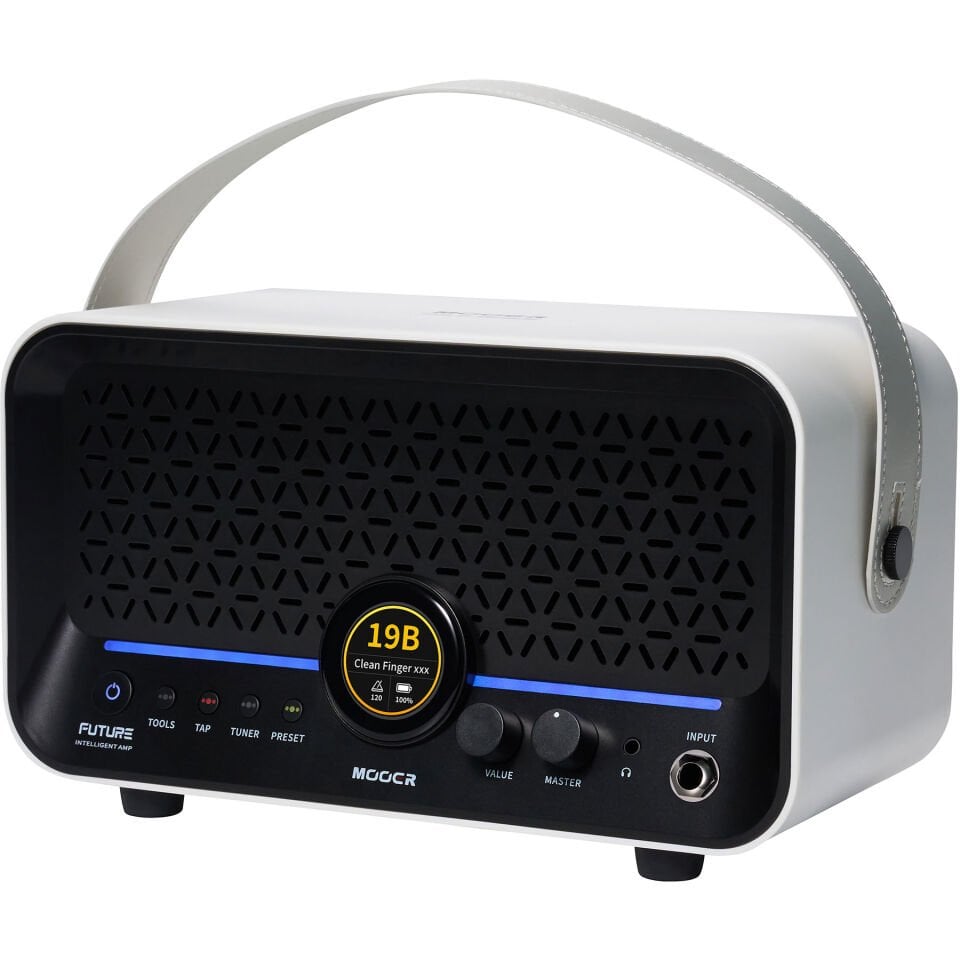 Mooer F15iLISWH Şarjlı Akıllı Gitar Amfisi (Snowfall White)