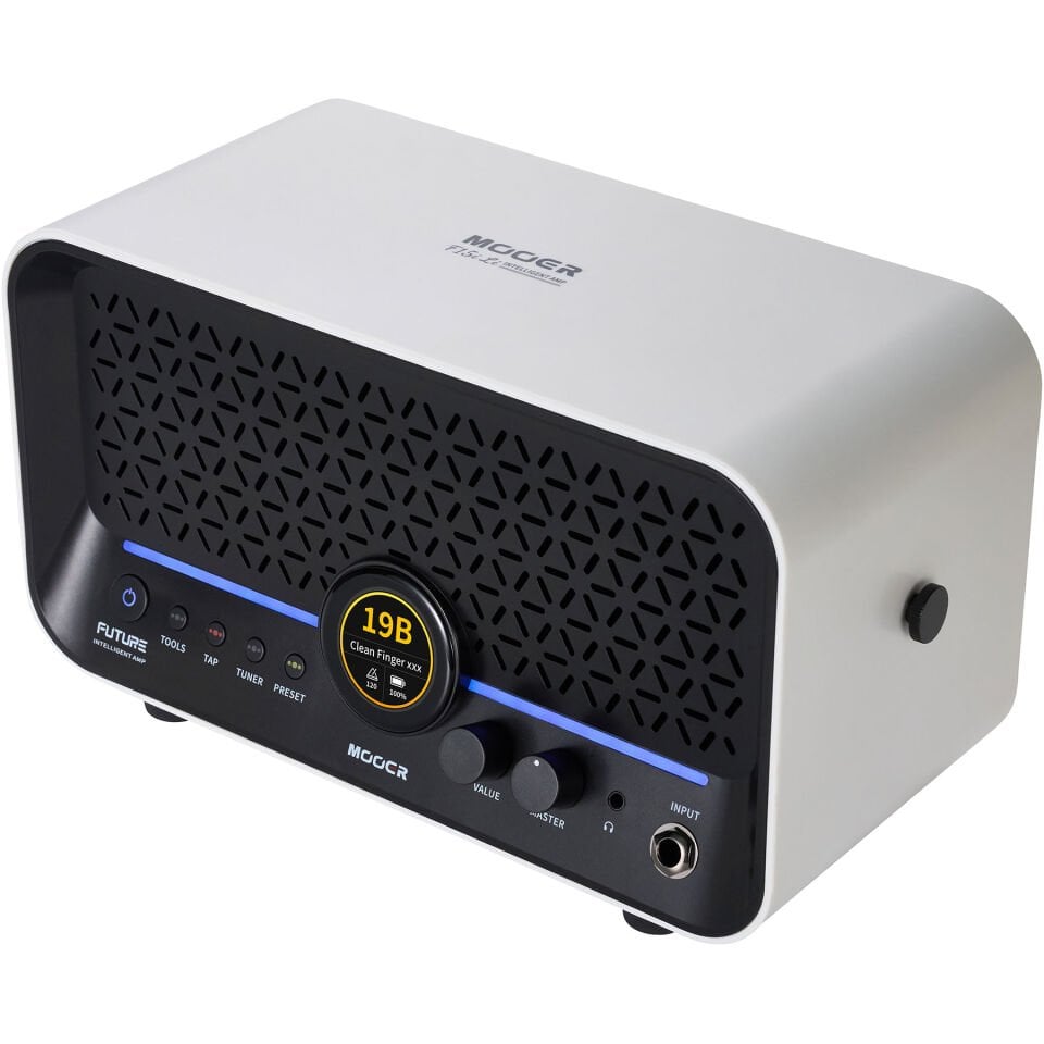 Mooer F15iLISWH Şarjlı Akıllı Gitar Amfisi (Snowfall White)