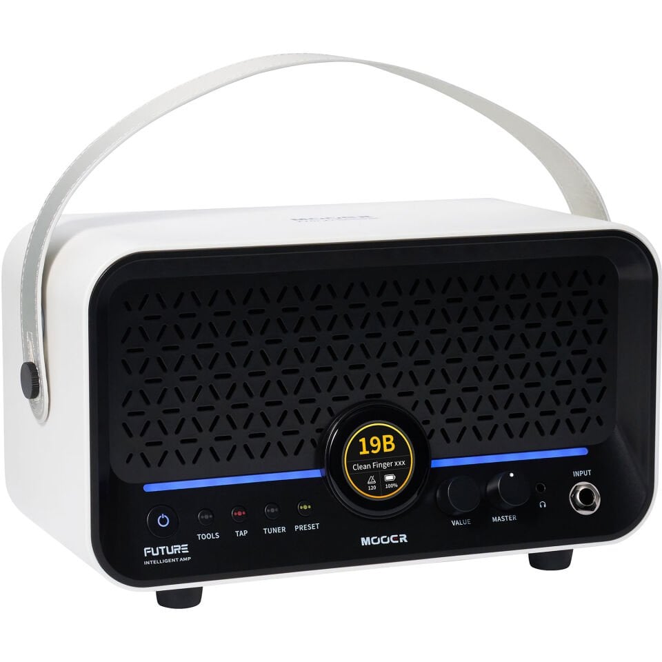 Mooer F15iLISWH Şarjlı Akıllı Gitar Amfisi (Snowfall White)