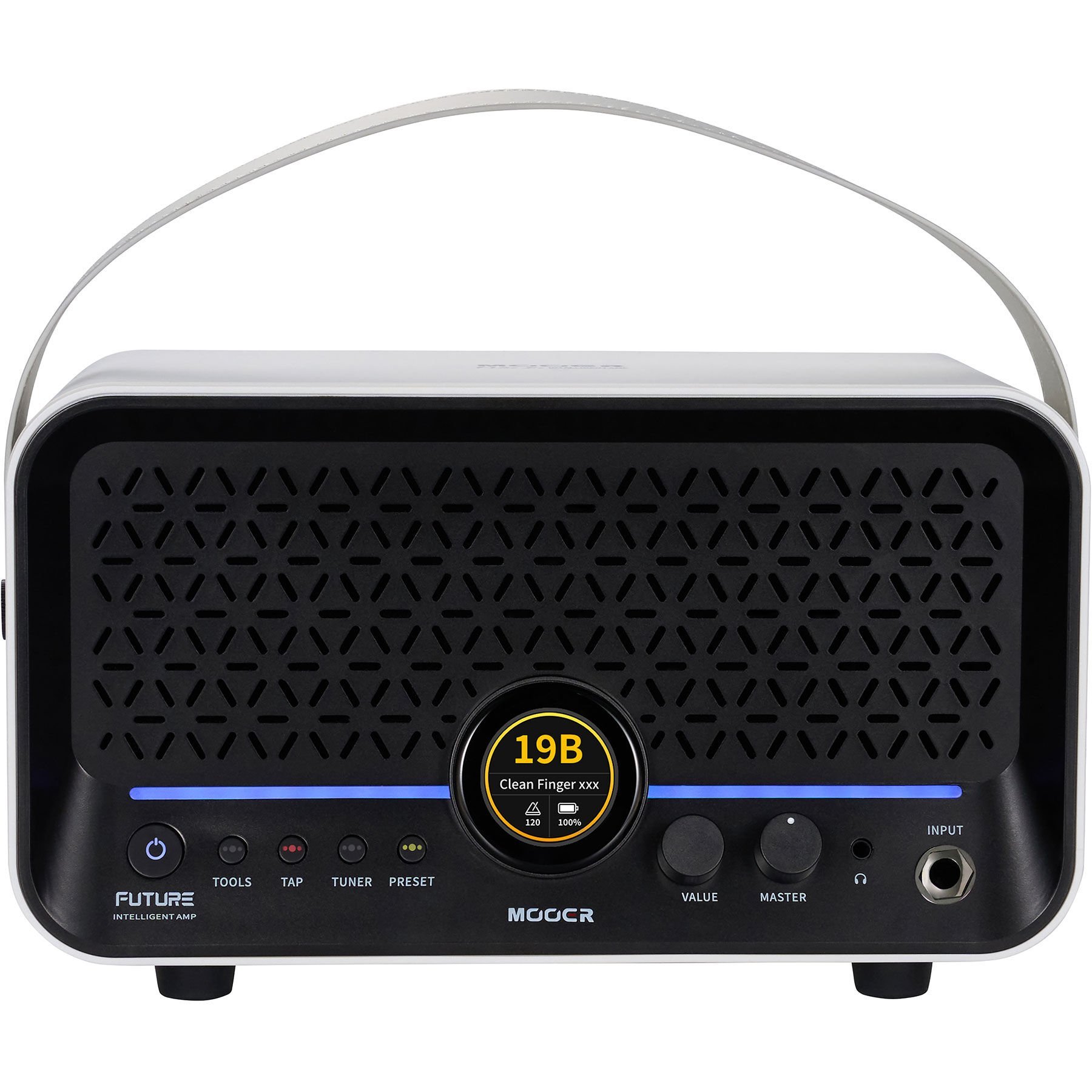 Mooer F15iLISWH Şarjlı Akıllı Gitar Amfisi (Snowfall White)