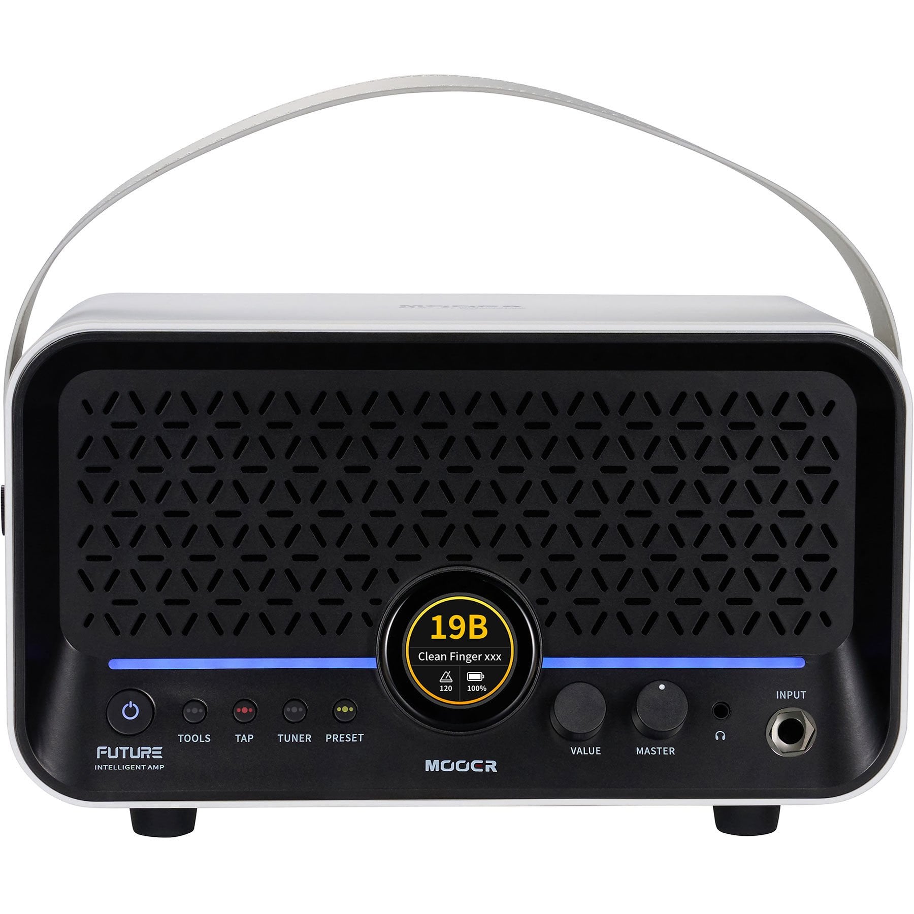 Mooer F15iLISWH Şarjlı Akıllı Gitar Amfisi (Snowfall White)