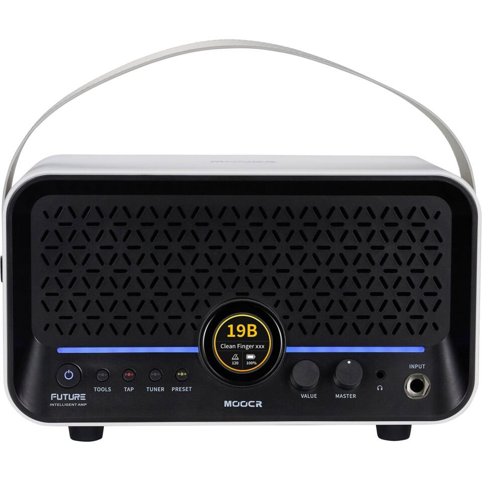 Mooer F15iLISWH Şarjlı Akıllı Gitar Amfisi (Snowfall White)