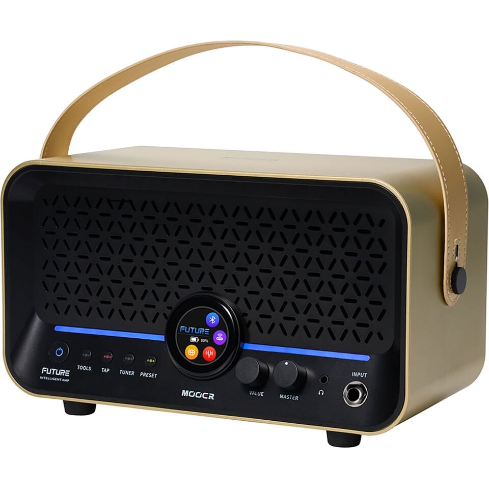 Mooer F15iLIIGL Şarjlı Akıllı Gitar Amfisi (Imperial Gold)