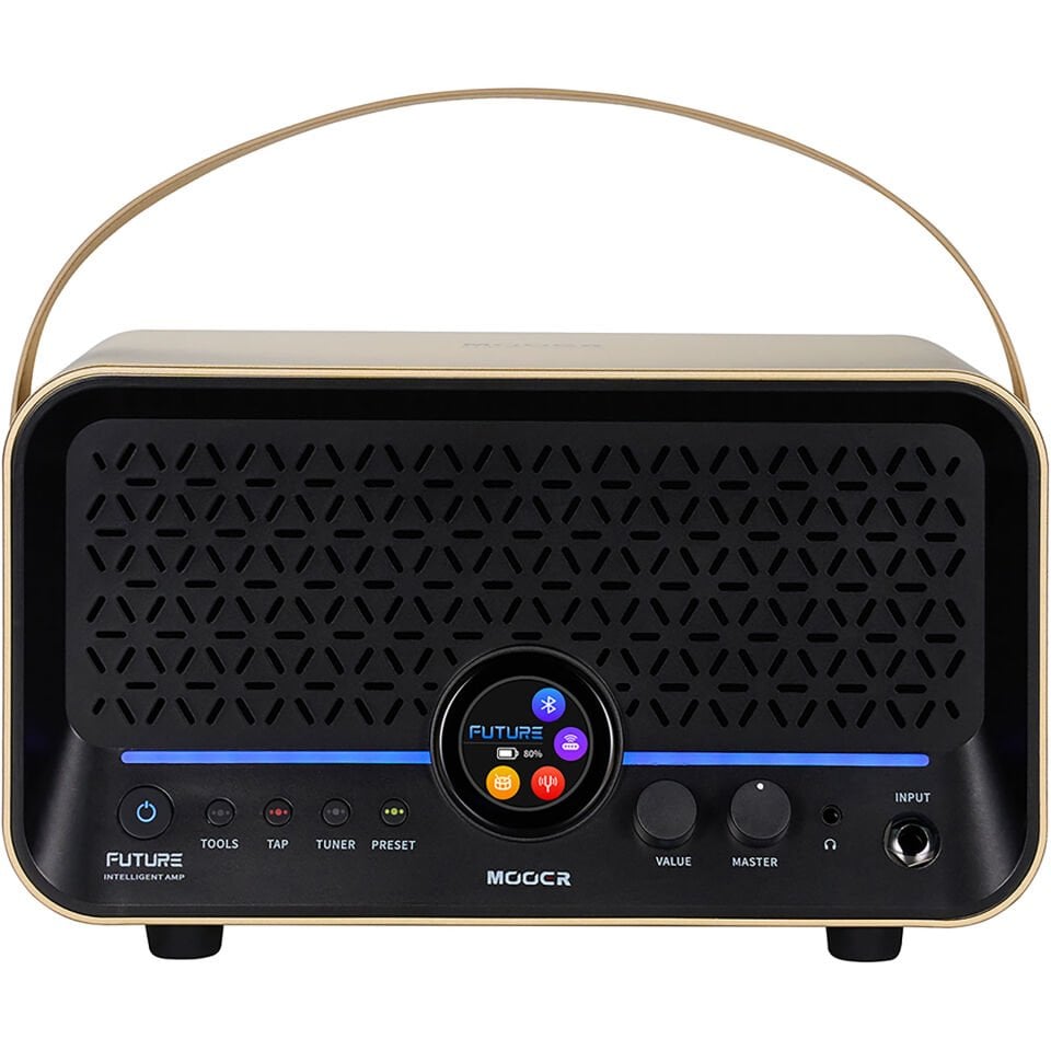 Mooer F15iLIIGL Şarjlı Akıllı Gitar Amfisi (Imperial Gold)