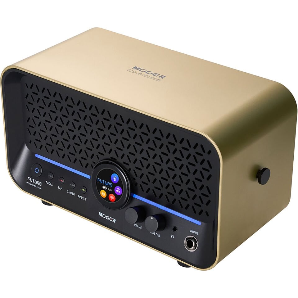 Mooer F15iLIIGL Şarjlı Akıllı Gitar Amfisi (Imperial Gold)