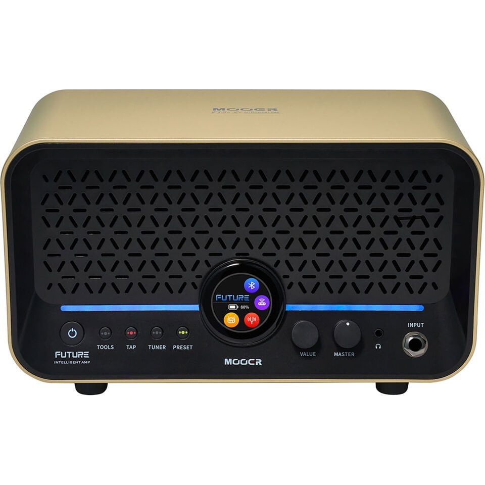 Mooer F15iLIIGL Şarjlı Akıllı Gitar Amfisi (Imperial Gold)