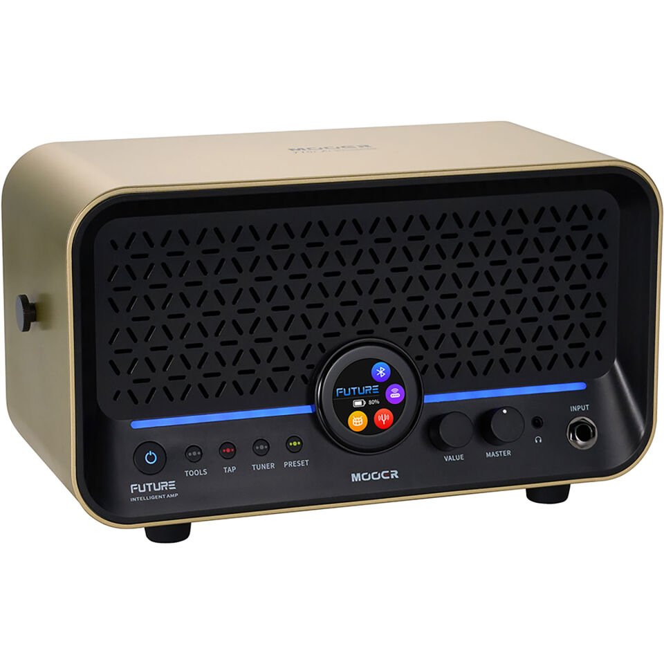 Mooer F15iLIIGL Şarjlı Akıllı Gitar Amfisi (Imperial Gold)