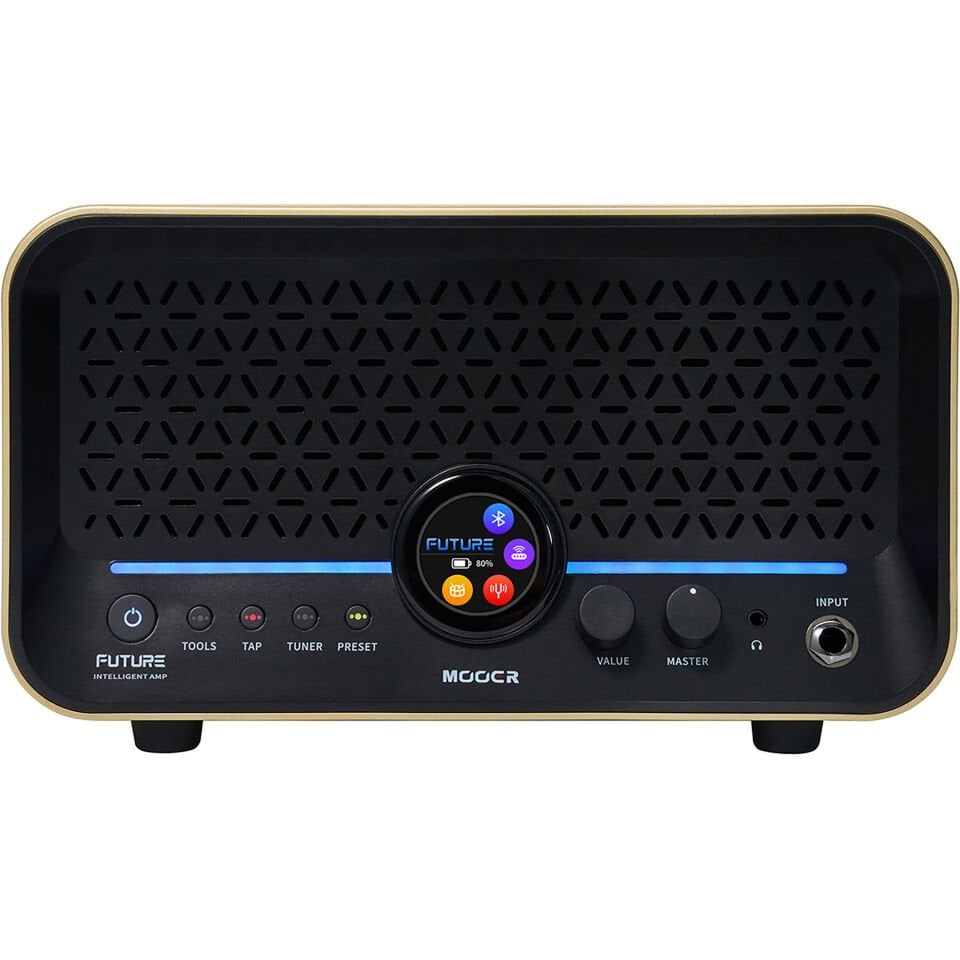 Mooer F15iLIIGL Şarjlı Akıllı Gitar Amfisi (Imperial Gold)