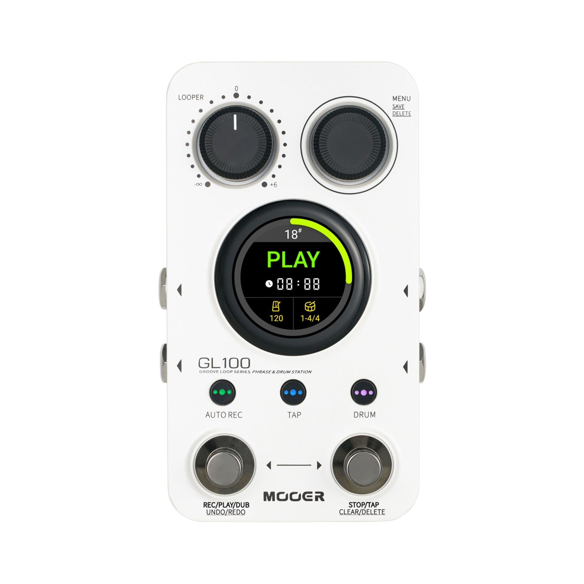 Mooer GL100 Groove Loop + Phrase + Drum Pedalı