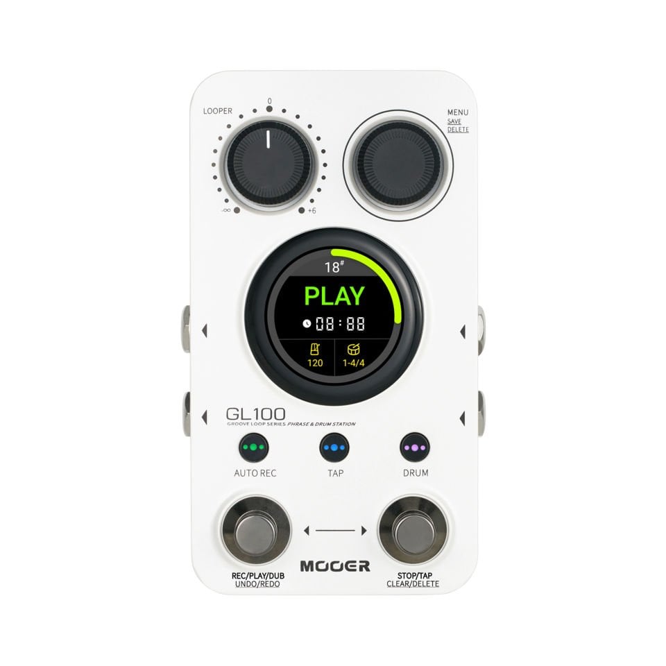 Mooer GL100 Groove Loop + Phrase + Drum Pedalı