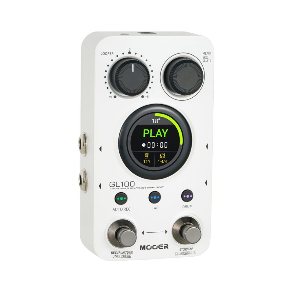 ギター MOOER GL100 Groove Loop Mooer GL100 Groove Loop + Phrase + Drum Pedalı