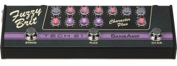 Tech 21 SansAmp Character Plus Fuzzy Brit Gitar Pedalı (CPSFB)