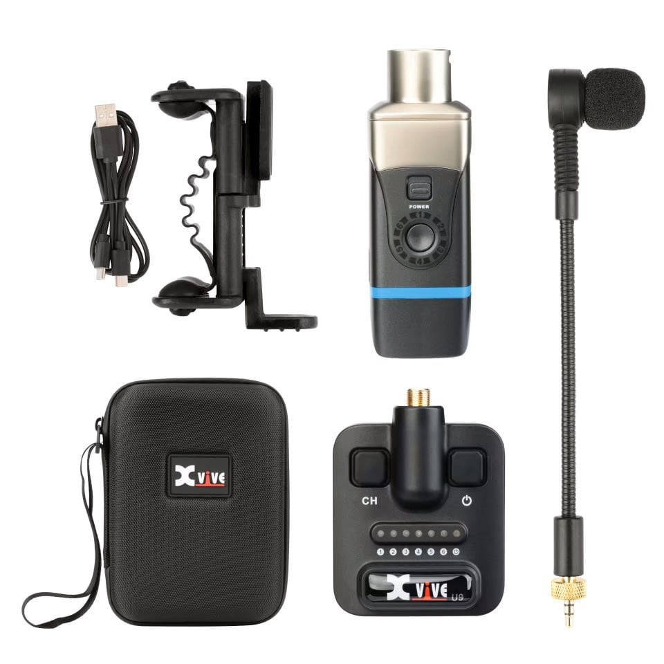 Xvive U9 Yaylı Saz Telsiz Mikrofonu (Keman, Viyola)