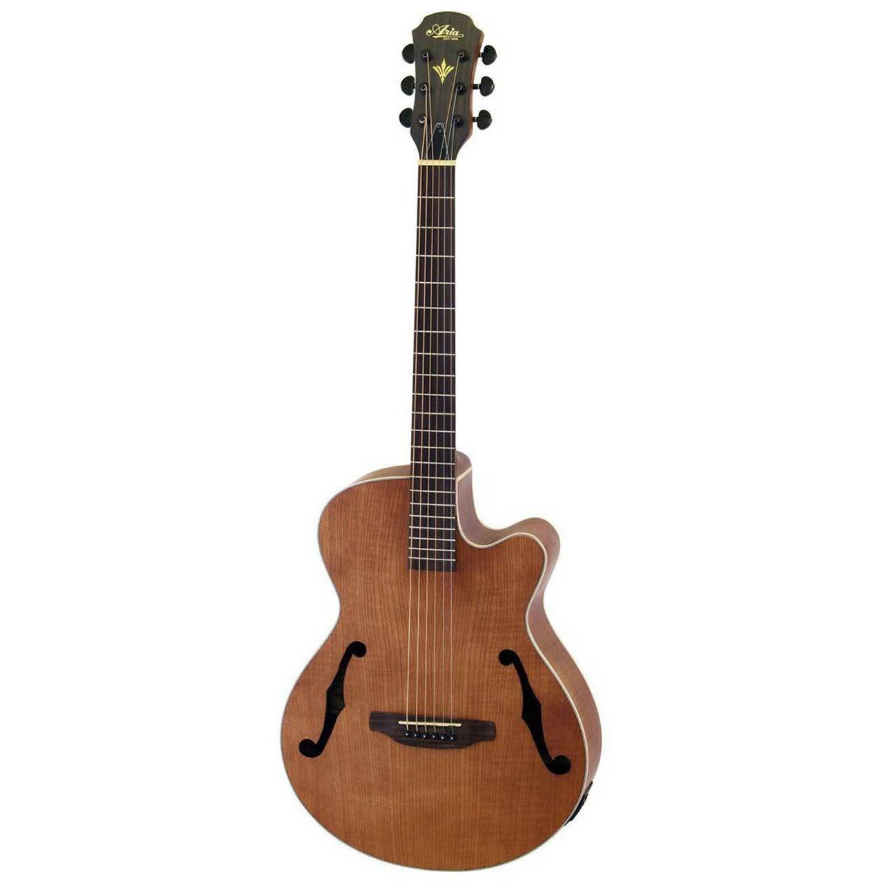 Aria FETF1N Jazz Style Elektro Akustik Gitar