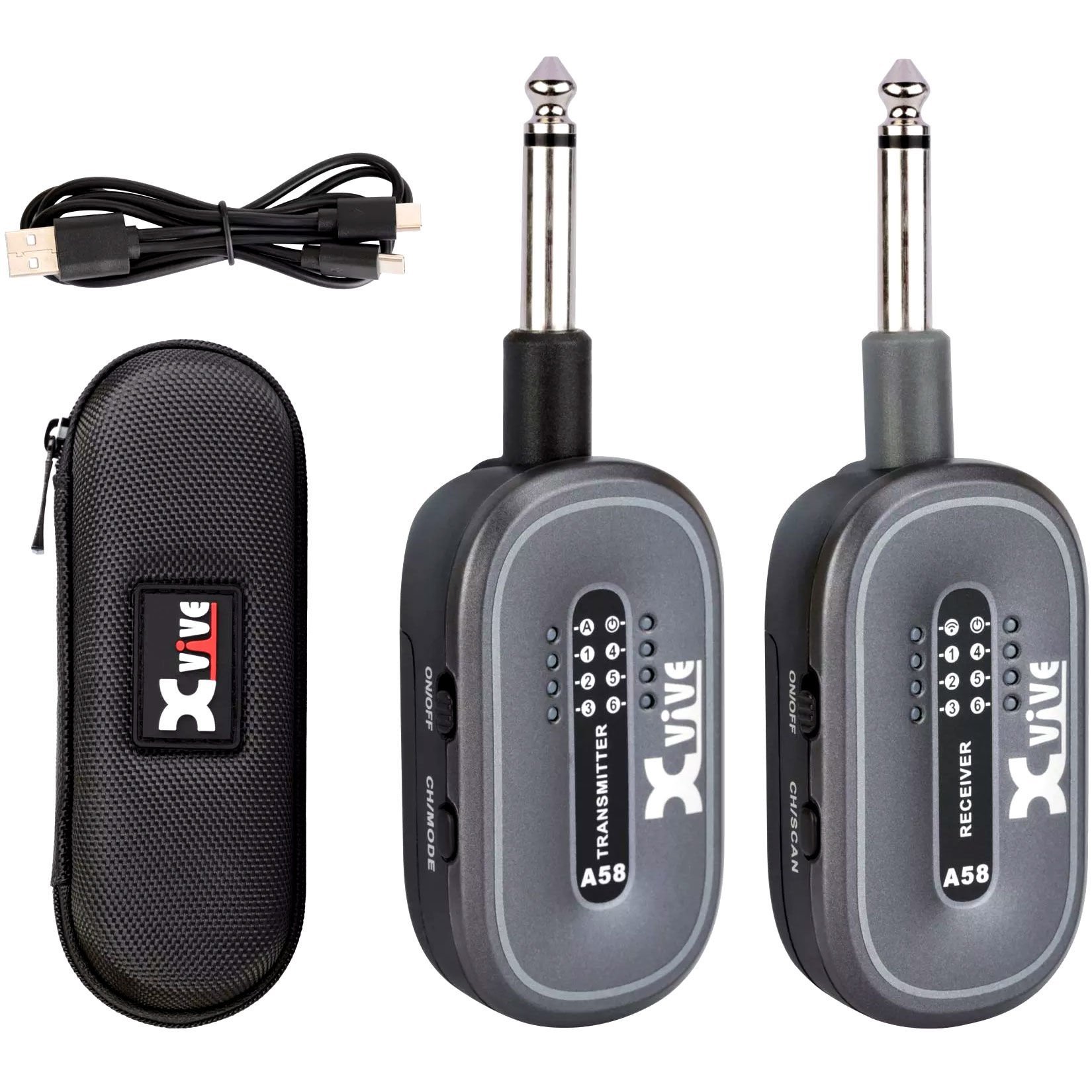 Xvive A-58 Gitar Telsiz Sistemi (Çanta Hediyeli)