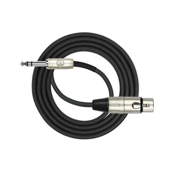 Kirlin MP484PR3MBK 24 AWG Dişi XLR / 1/4 TRS Jack Dönüştürücü