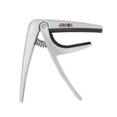 Aroma AC01 Akustik/Elektro Gitar Gümüş Renkli Capo