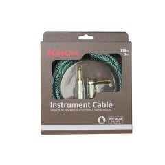 Kirlin IWB-202PFGLWBT 1/4'' - 1/4'' Açılı 3 Metre Kablo