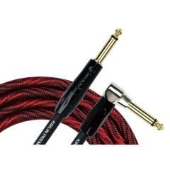 Kirlin IWB-202BFGLWBR 1/4'' - 1/4'' Açılı 6 Metre Kablo