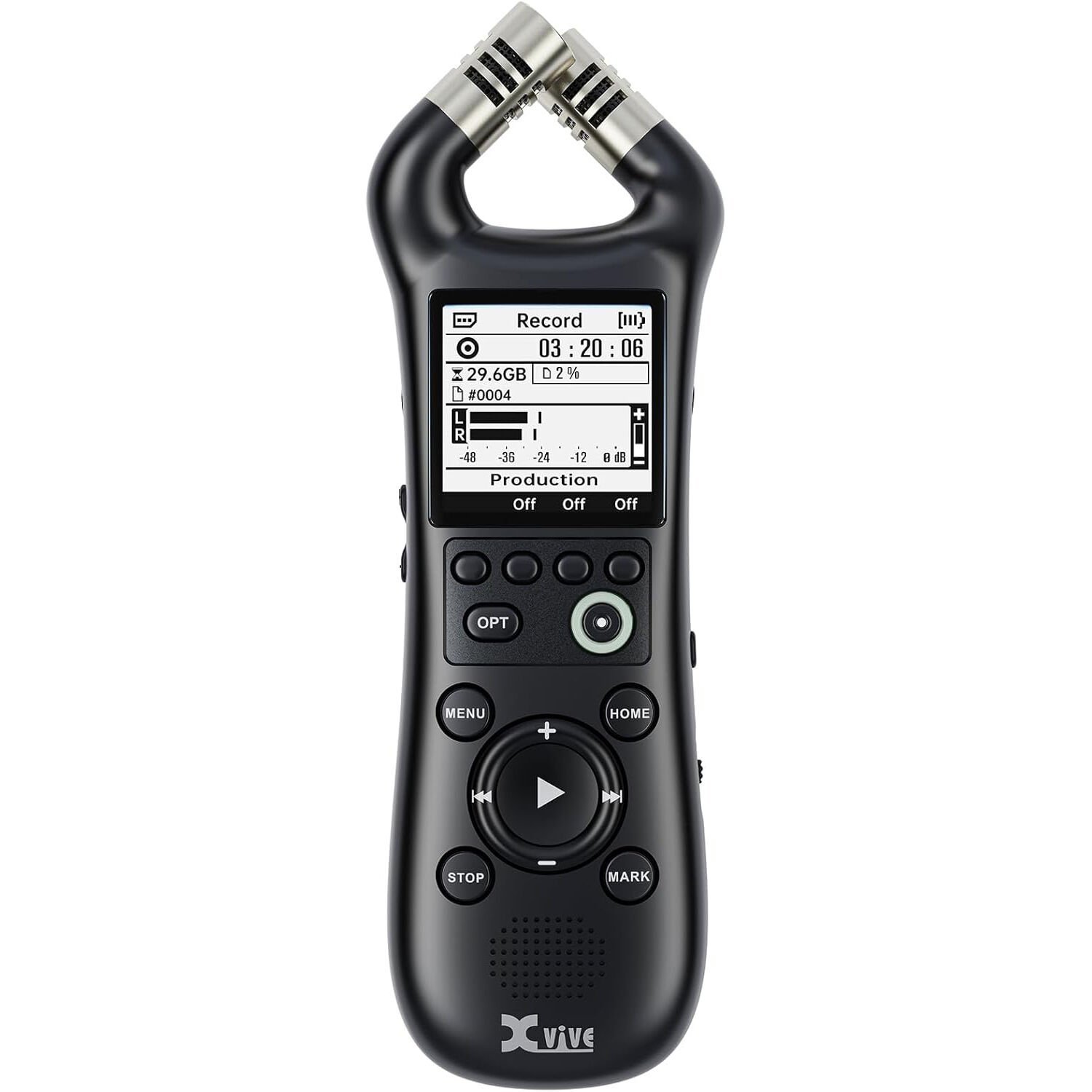 Xvive XV1RBK Portatif Stereo Kayıt Cihazı